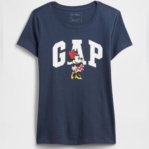 NEW! Women's Gap × Disney Minnie Mouse Collab T-Shirt (Navy-Medium)- NWT